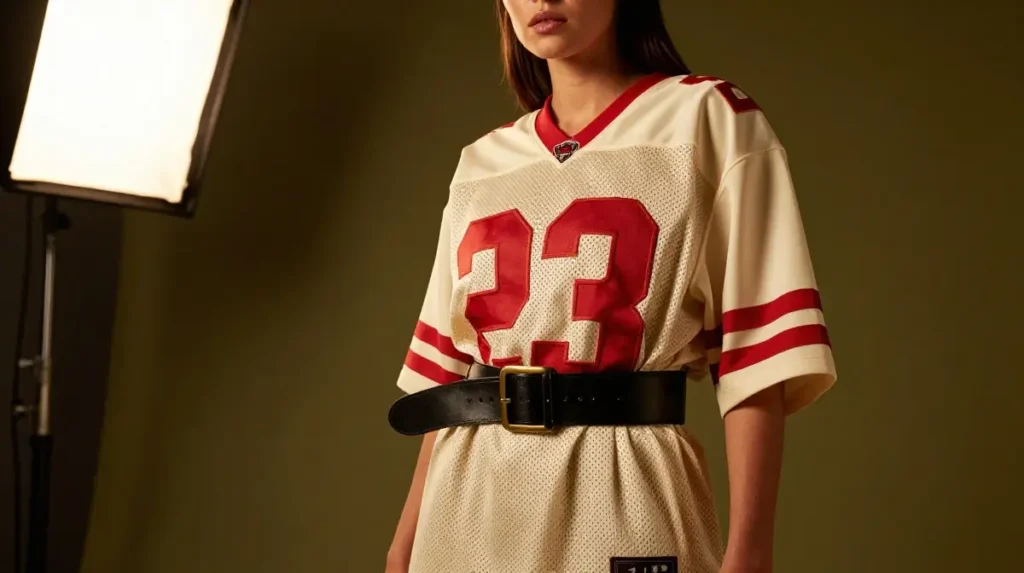 The Belt Trick Every Fashion Girl Uses to Transform a Baggy Jersey