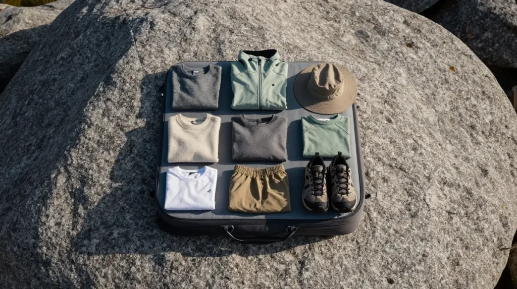 The Minimalist Summer Mountain Pack That Covers Every Weather Scenario