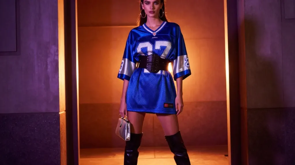Jersey Dresses — Turning a Long or Oversized Jersey Into a Full Look