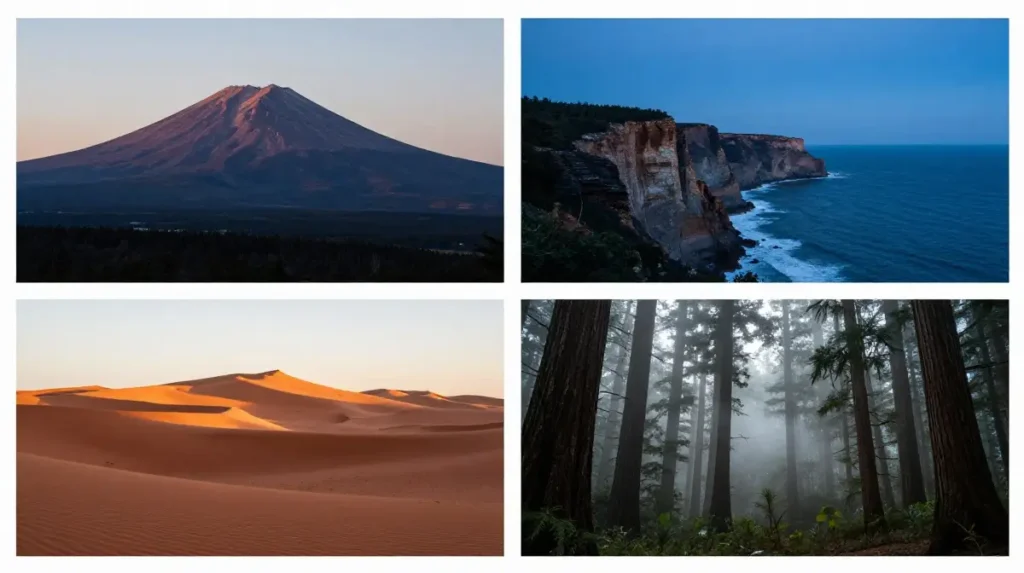 Mountain Seascape Desert and Forest: How Each Terrain Demands a Different Approach
