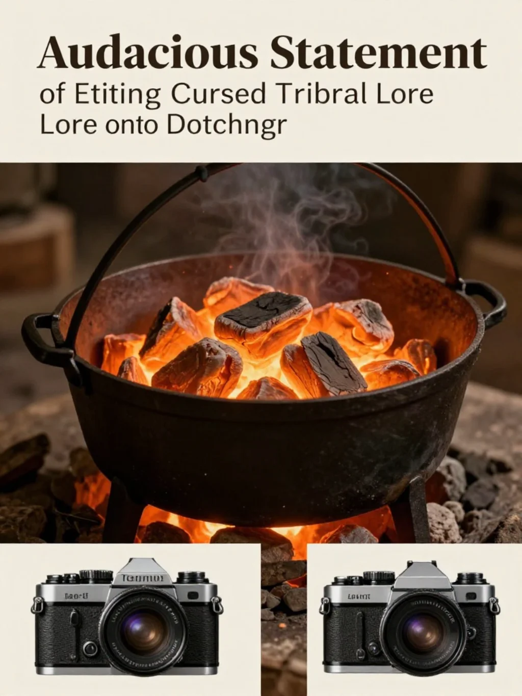 The Audacious Statement of Etching Cursed Tribal Lore onto Dutch Ovens