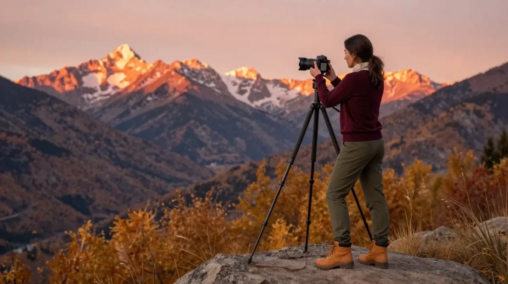The Golden Hour Outfit Formula for Fall Mountain Photography Sessions