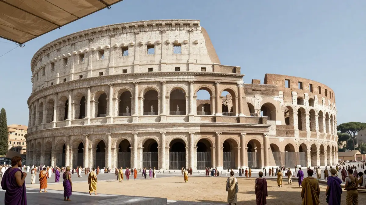 What the Colosseum Looked Like in Its Original Fully Intact Glory