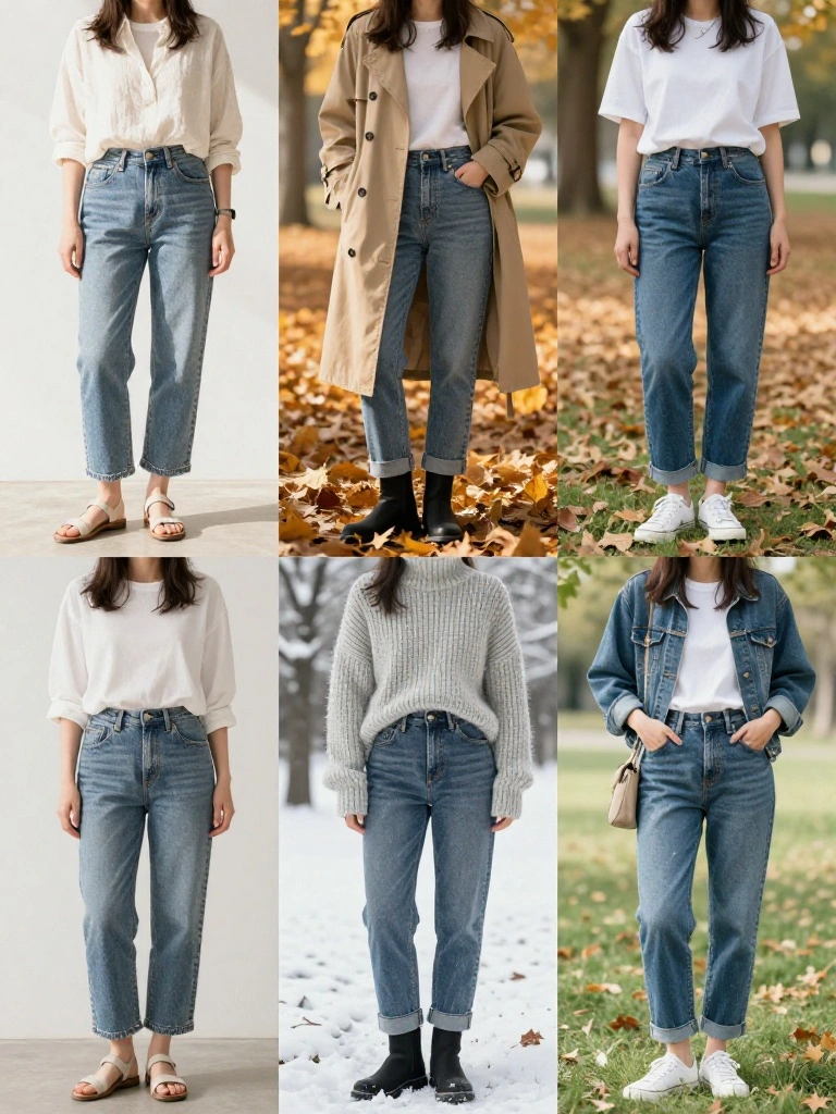 Seasonal Simple Outfits — Transitioning Your Basics Across All Four Seasons