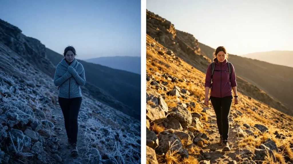 Cold Mornings Hot Afternoons: The Temperature Swing Nobody Warns You About