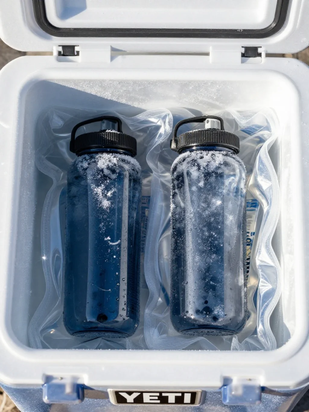 Why Frozen Water Bottles Beat Traditional Melting Cooler Ice Blocks