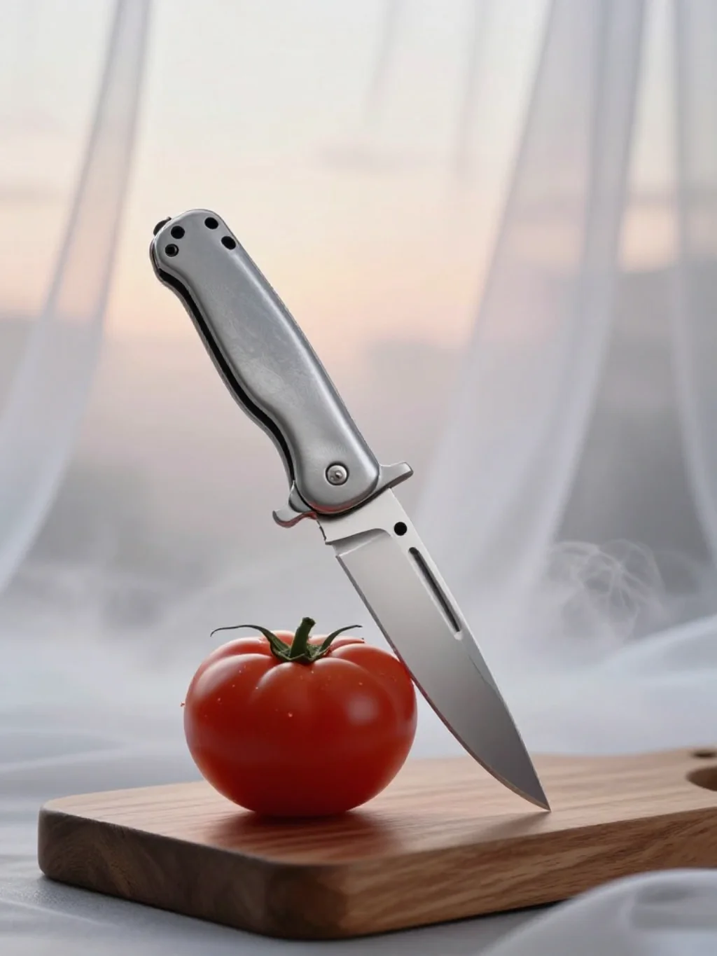 How Razor Sharp Folding Knives Capture the Ghostly Glow of Neo Tokyo