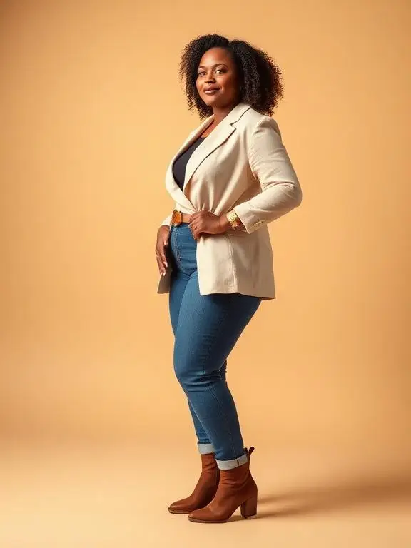 Tomboy Style Outfits for Curvy Women That Celebrate Every Curve