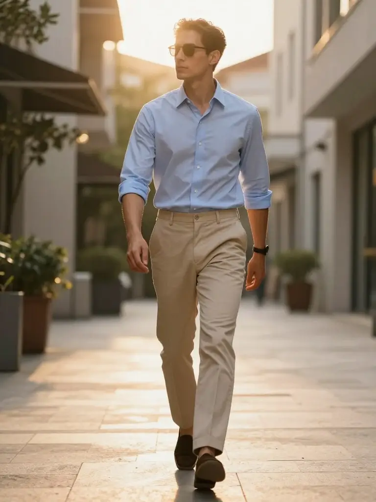The Chino and Collared Shirt Combo That Never Goes Out of Style