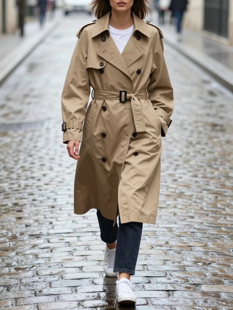 The Trench Coat Formula That Transforms Even the Most Basic Outfit Instantly