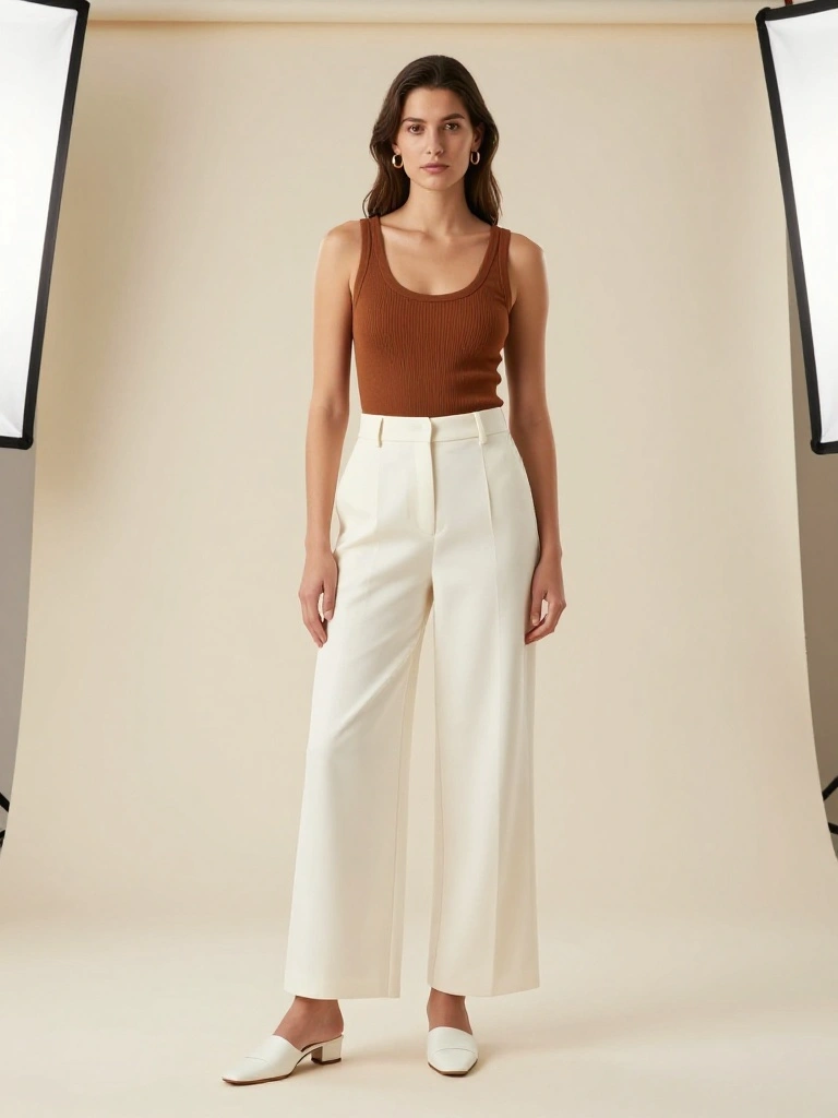Wide Leg Trousers and the Fitted Top Balance That Makes Every Body Shine