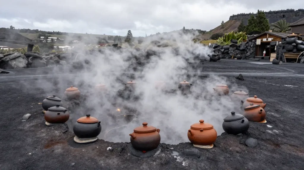 Eat Cozido das Furnas Cooked Underground