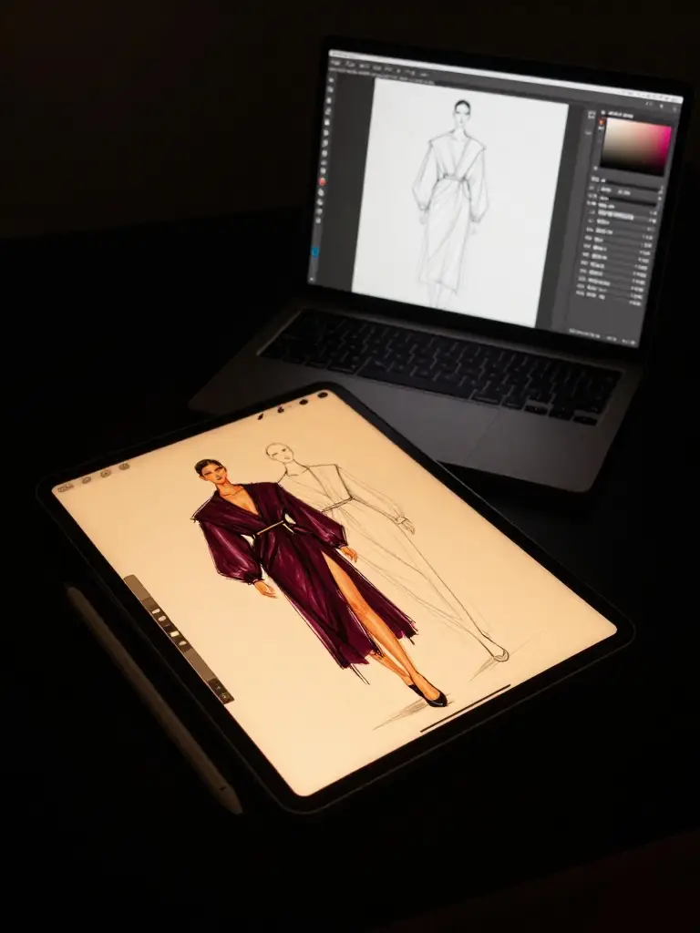 Croquis Digital en Procreate e Illustrator: El Nuevo Lenguaje del Diseñador