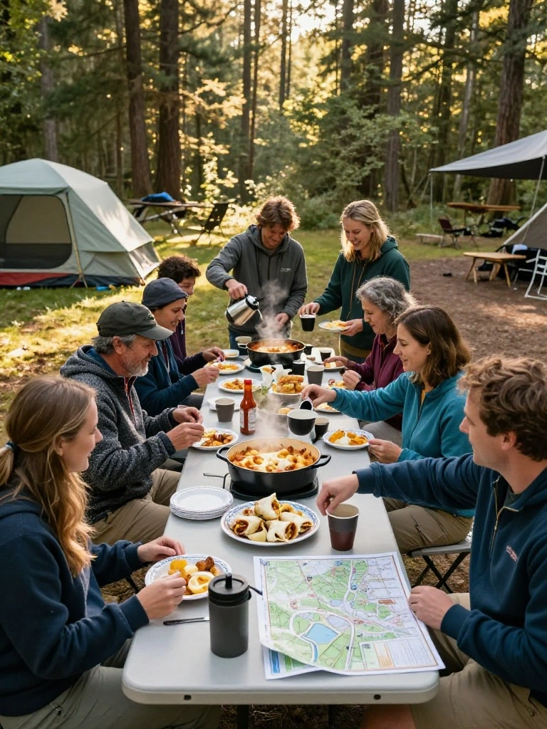 Camp Breakfast for Groups: Feeding Ten People Before the Trails Open