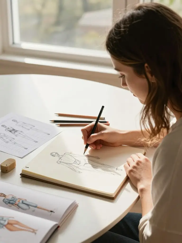Croquis De Moda para Principiantes: El Camino Correcto desde el Primer Trazo
