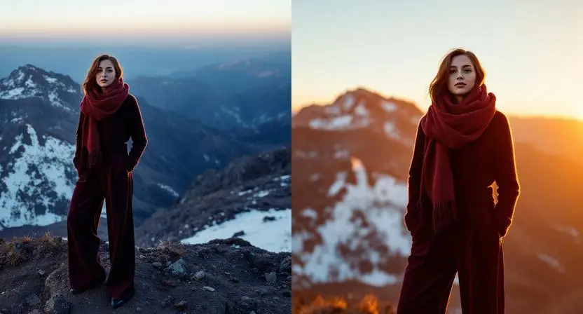 Mountain Photoshoot Outfits That Work at Sunrise and Blue Hour Equally Well
