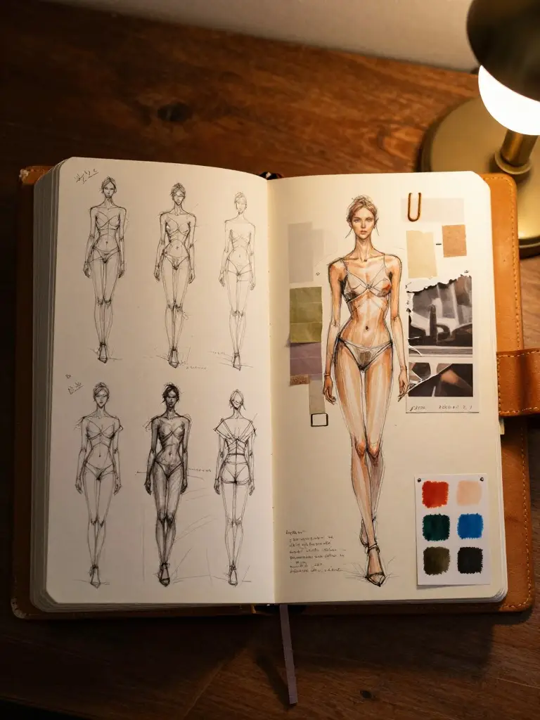 El Cuaderno de Diseño: El Espacio Sagrado donde Nacen las Colecciones