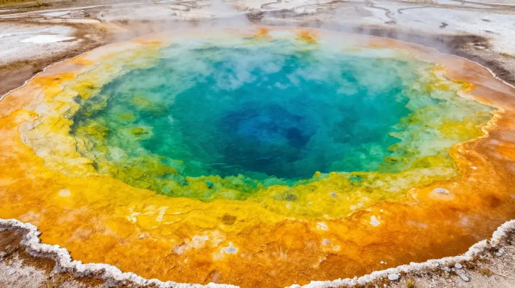 Rainbow Pool Colors at West Thumb