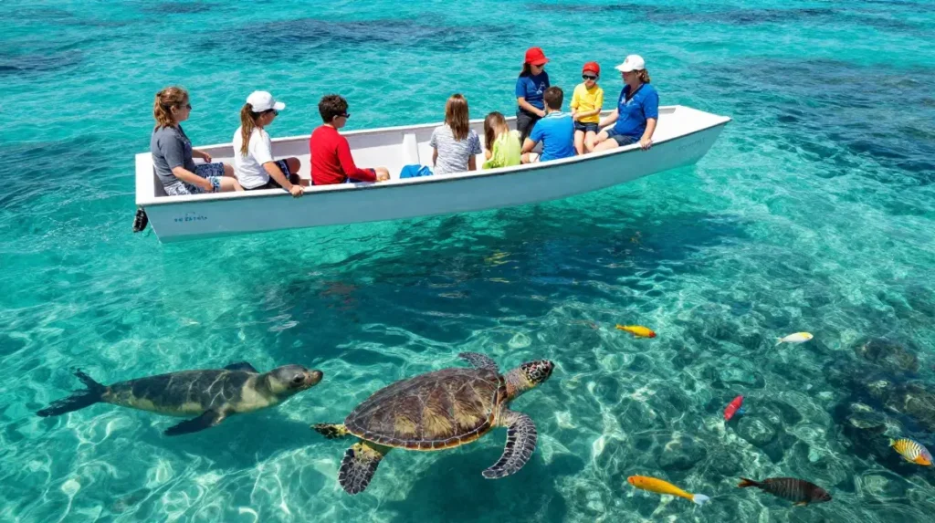 Ride a Glass-Bottom Boat for Family-Friendly Wildlife Viewing