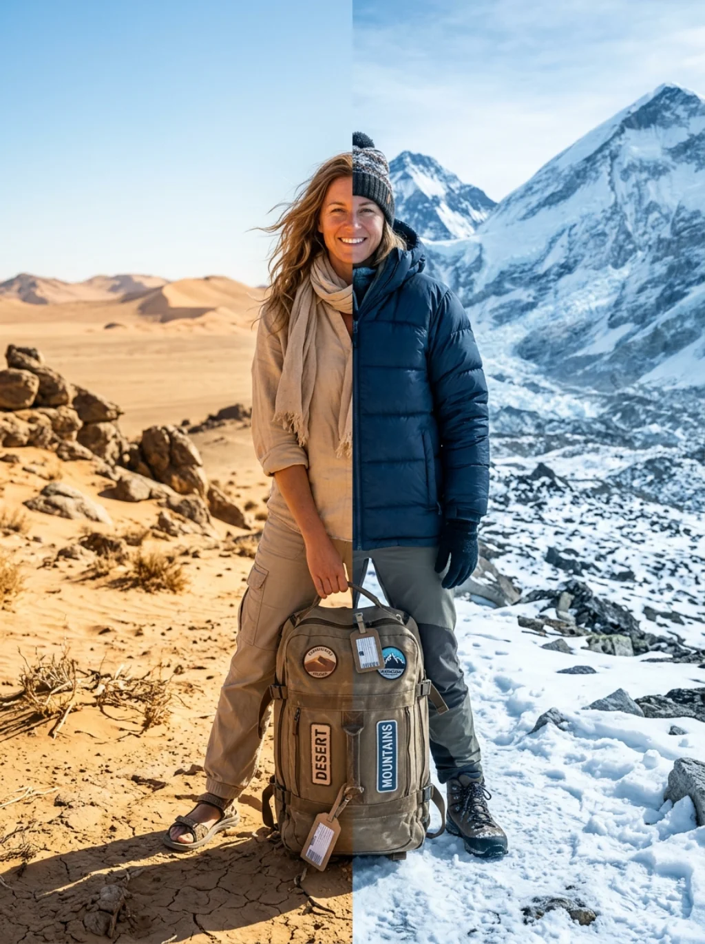 Desert Heat Versus Mountain Chill in One Carry-On Bag