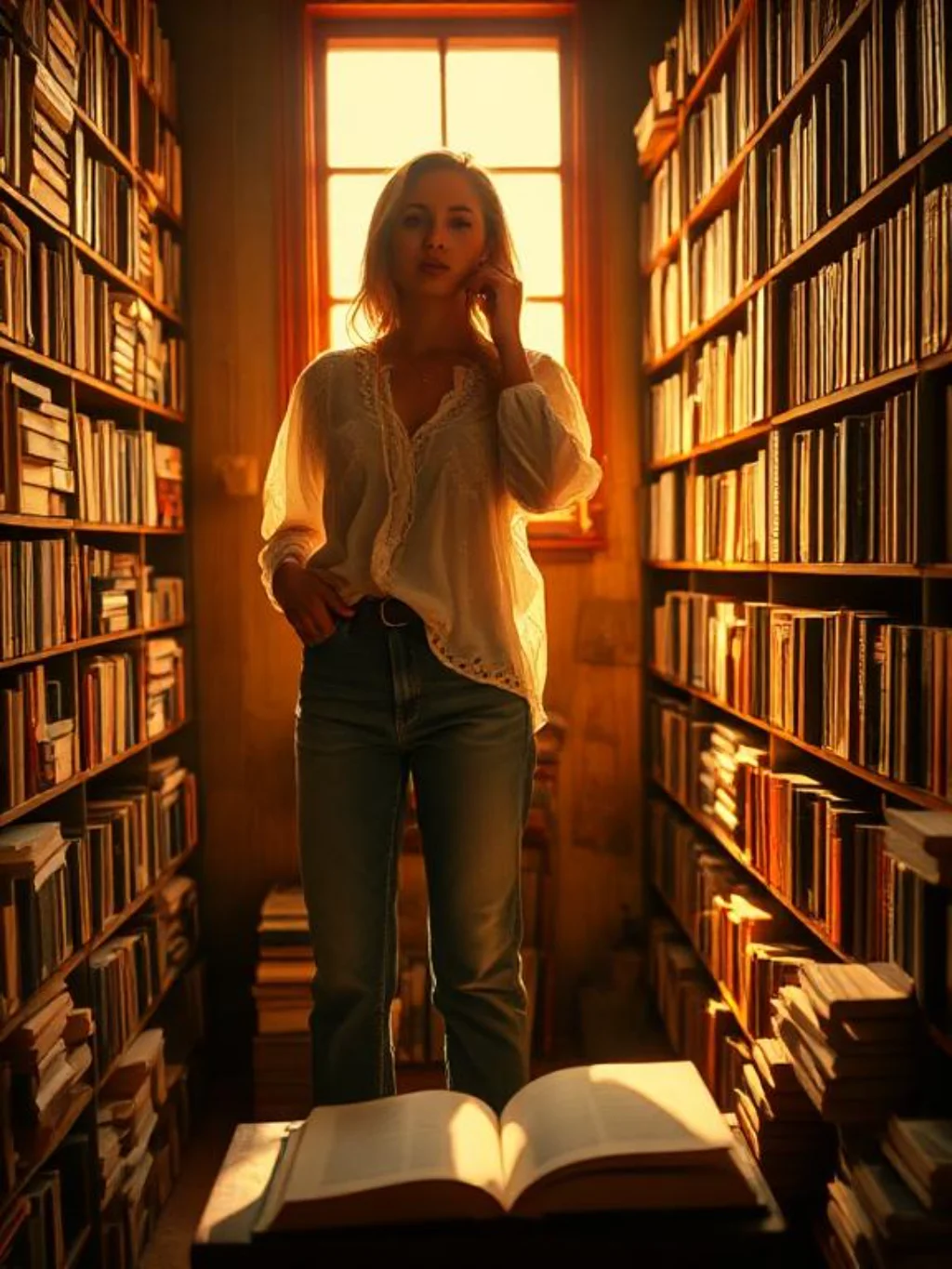 Dark Academia Denim Looks That Pair Vintage Denim With Something Unexpectedly Romantic