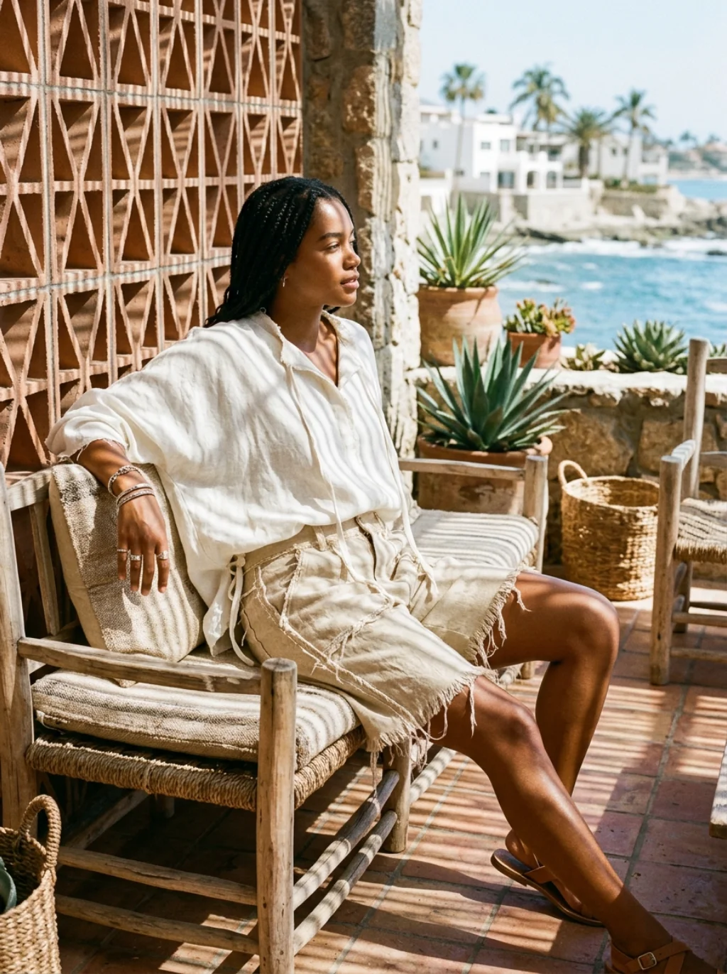 Why Raw Unfinished Hems Defiantly Dominate Sophisticated Coastal Lounges