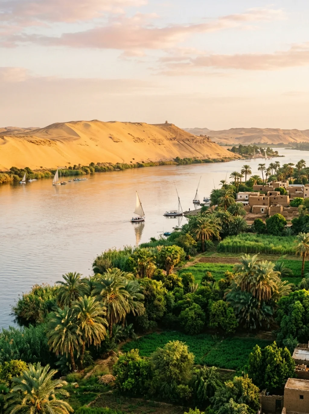 Nile River Tones Bring Fertile Green Into a Golden Color Story
