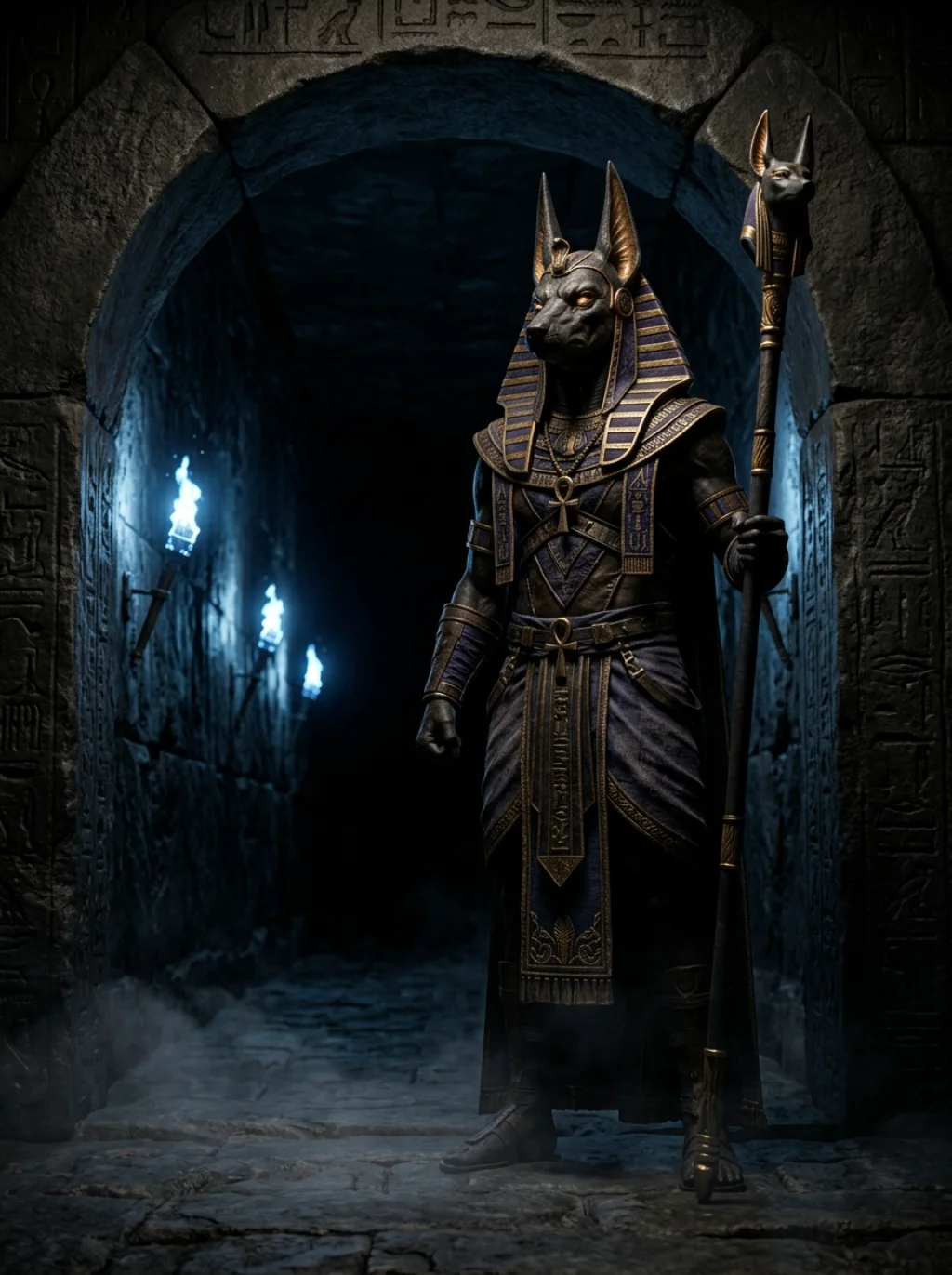Anubis Guided Souls Through Judgment No Mortal Was Ever Allowed to Witness
