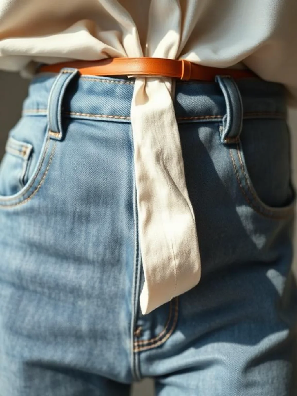 The Half Tuck Rule That Immediately Transforms Any Jeans and Top Combination