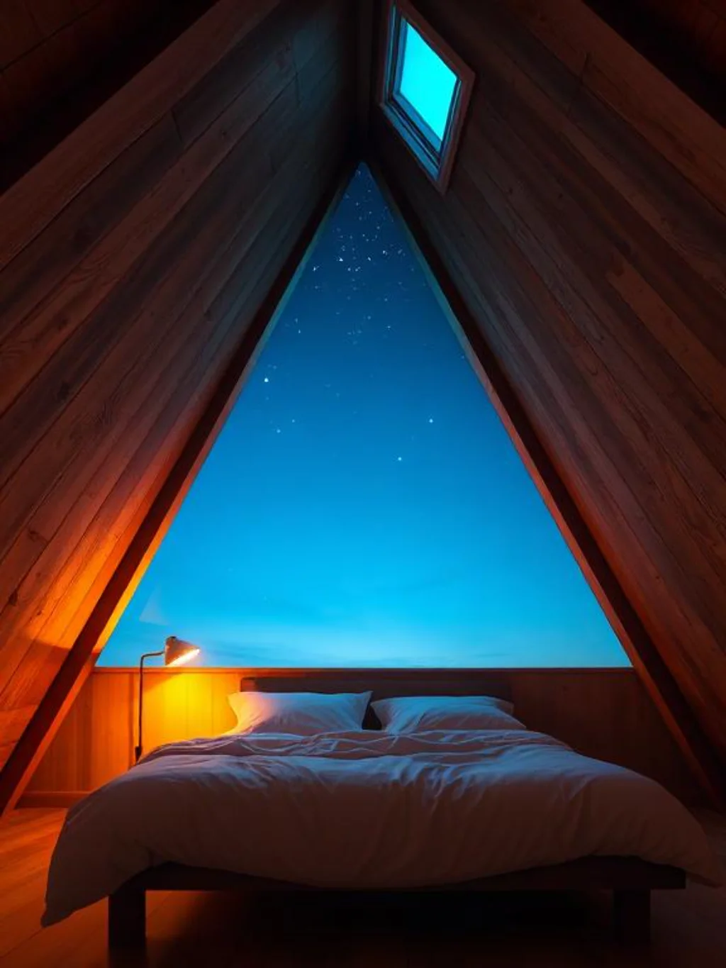 The Loft Bedroom Experience Inside an A Frame That Nothing Else Replicates
