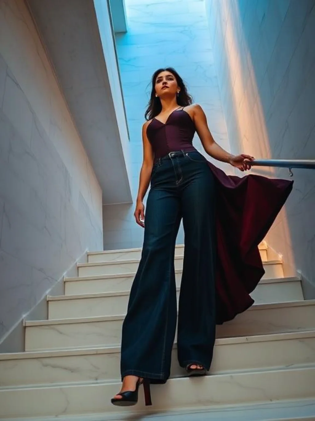 Wide Leg Denim and the Unexpected Tops That Make the Silhouette Sing