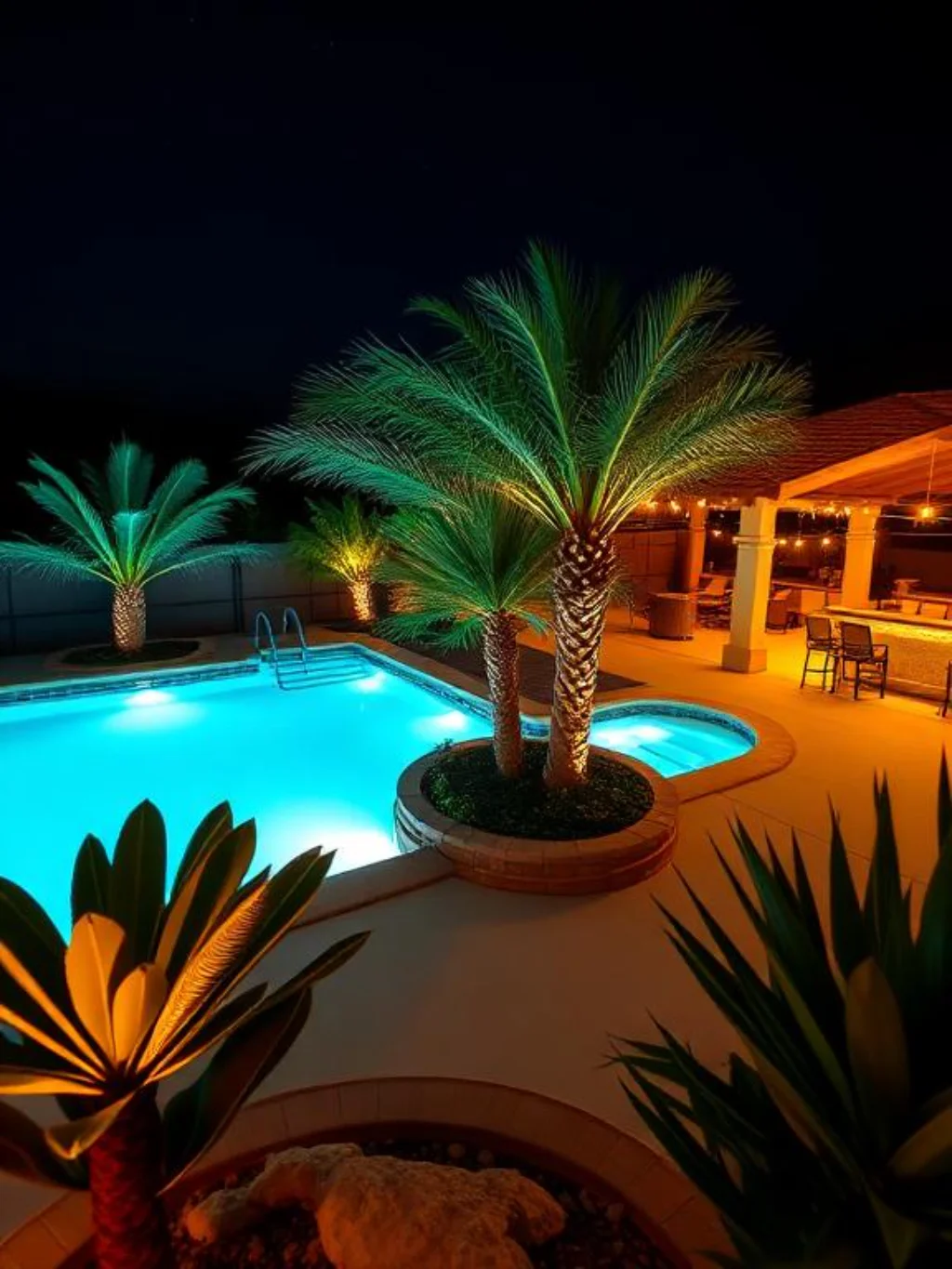 The Lighting Design Strategy That Makes a Mini Resort Magical After Dark