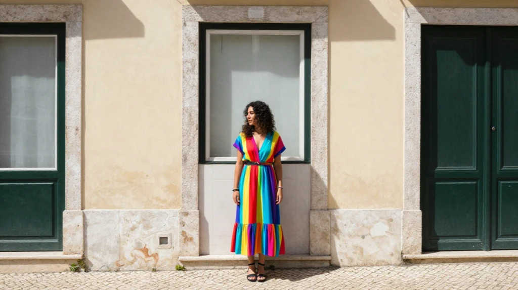Colorful Outfits for Lisbon Streets