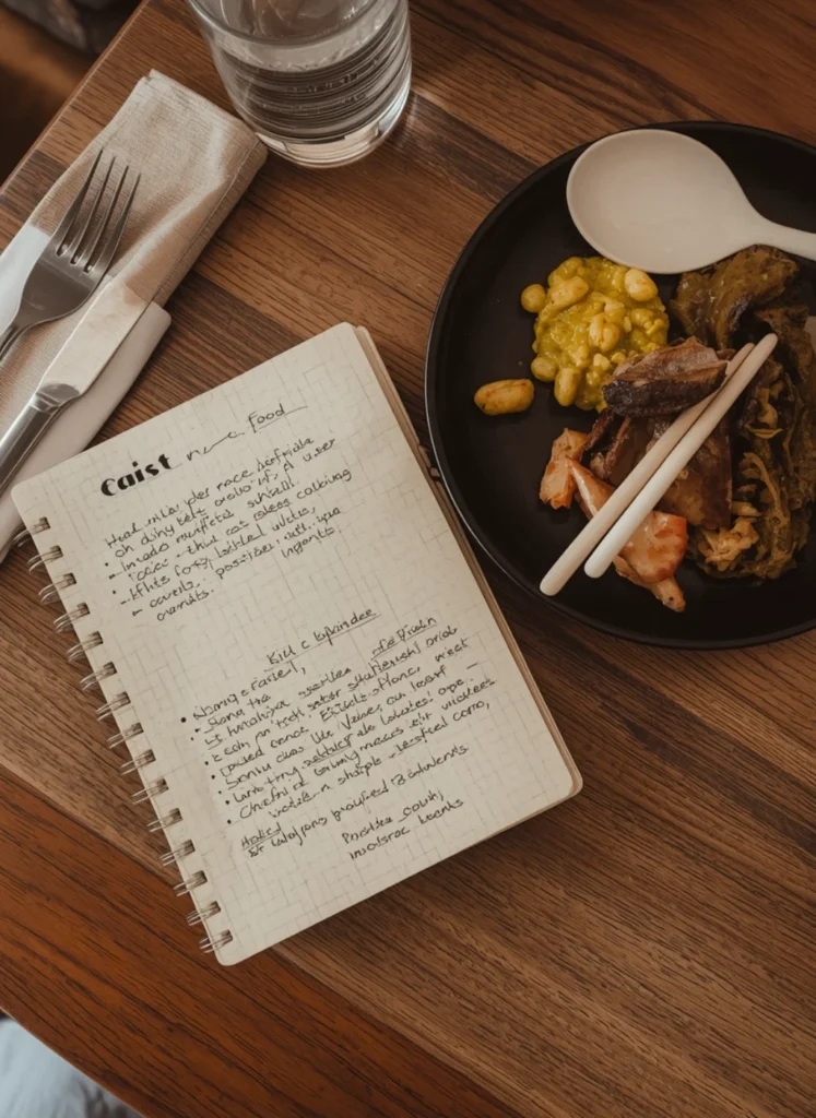 Keep a Travel Food Journal