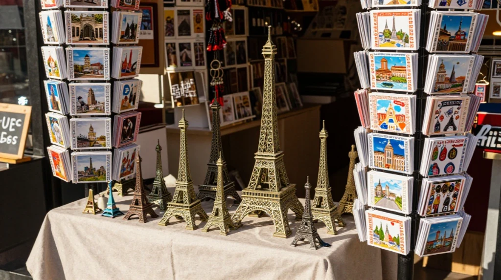 Shopping for Souvenirs Near the Tower