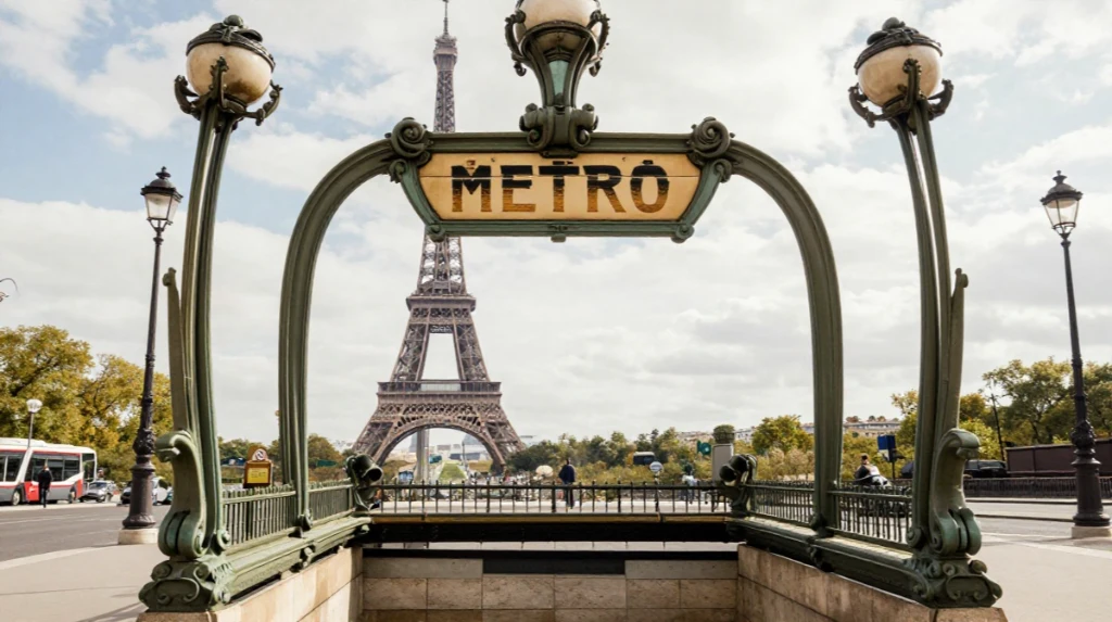 Taking the Paris Metro to the Tower