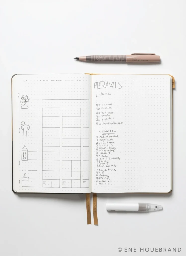 Travel Bullet Journal Spreads