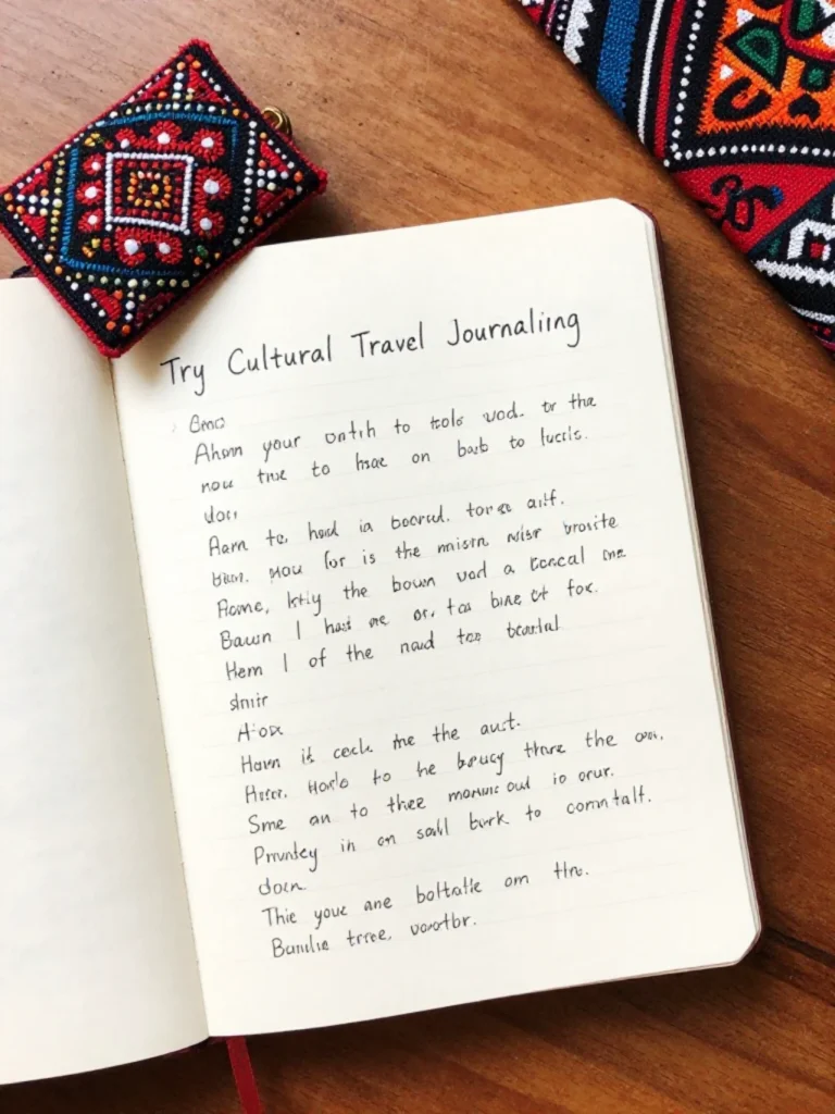 Try Cultural Travel Journaling