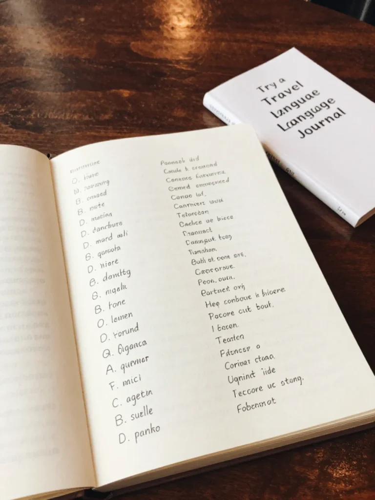 Try a Travel Language Journal